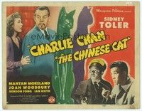 3d125 CHINESE CAT TC '44 Sidney Toler as Charlie Chan, Benson Fong, Mantan Moreland, Joan Woodbury