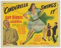 3d126 CINDERELLA SWINGS IT TC '43 Guy Kibbee as Scattergood looks at sexy dancing Gloria Warren!