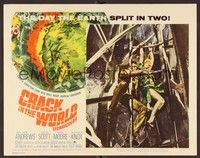 3d333 CRACK IN THE WORLD LC #4 '65 Kieron Moore & Janette Scott clinging to ladder!
