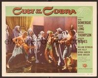 3d337 CULT OF THE COBRA LC #6 '55 guy with long sword prepares to impale sacrificial man!