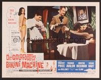 3d358 DR. GOLDFOOT & THE BIKINI MACHINE LC #3 '65 Vincent Price pours drink for Susan Hart!
