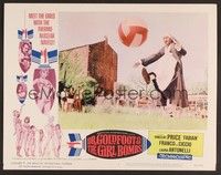 3d359 DR. GOLDFOOT & THE GIRL BOMBS LC #4 '66 wacky Vincent Price in nun's habit kicking ball!