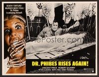 3d361 DR. PHIBES RISES AGAIN LC #8 '72 Robert Quarry tries to stop girl from being impaled!