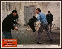 3d365 ESCAPE FROM ALCATRAZ LC #2 '79 Clint Eastwood in prison yard using coat to fight con w/knife!