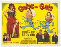 3d143 GOBS & GALS TC '52 wacky art of sailors George & Bert Bernard + sexy Florence Marly!