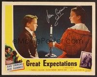 3d394 GREAT EXPECTATIONS signed LC R51 by Jean Simmons, who's close up with Anthony Wager!