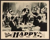3d397 HAPPY LC '33 Stanley Lupino playing saxophone while Laddie Cliff plays piano!