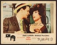 3d423 IRMA LA DOUCE LC #6 '63 Billy Wilder, best c/u of Jack Lemmon romancing Shirley MacLaine!