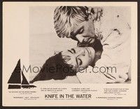 3d432 KNIFE IN THE WATER LC '63 Roman Polanski's Noz w Wodzie, super close up of lovers!
