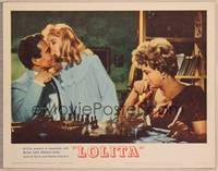 3d440 LOLITA LC #4 '62 Kubrick, sexy Sue Lyon whispers to James Mason playing chess with Winters!