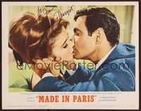 3d448 MADE IN PARIS signed LC #1 '66 by Ann-Margret, who's close up kissing Louis Jourdan!
