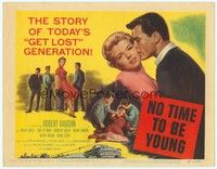 3d169 NO TIME TO BE YOUNG TC '57 1st Robert Vaughn, too old to be teens, too young to be adults!