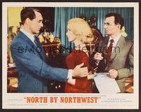 3d483 NORTH BY NORTHWEST LC #4 R66 Cary Grant, Eva Marie Saint & James Mason in auction room!