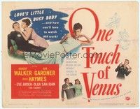 3d172 ONE TOUCH OF VENUS TC '48 great full-length image of sexy Ava Gardner, Robert Walker