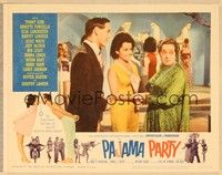 3d495 PAJAMA PARTY LC #7 '64 Elsa Lanchester with Annette Funicello & Tommy Kirk!