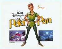3d174 PETER PAN TC R82 Walt Disney animated cartoon fantasy classic, great full-length art!