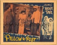 3d502 PILLOW TO POST LC '45 Sidney Greenstreet & Ida Lupino stare at Willie Best's frog!