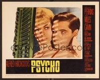 3d005 PSYCHO LC #1 '60 great close image of Janet Leigh & John Gavin by window with shadows!
