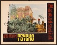 3d001 PSYCHO LC #3 '60 Alfred Hitchcock, most classic long shot of Anthony Perkins by house!