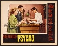 3d007 PSYCHO LC #4 '60 Alfred Hitchcock, Vera Miles & John Gavin at motel with Anthony Perkins!