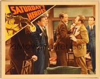 3d553 SATURDAY'S HEROES LC '37 young college student Van Heflin gets in fight with classmate!