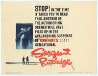 3d187 SERGEANT RUTLEDGE TC '60 John Ford surpasses the greatness than won him 4 Academy Awards!