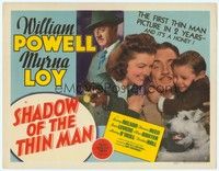 3d188 SHADOW OF THE THIN MAN TC '41 William Powell, Myrna Loy, Dickie Hall & Asta the Dog!