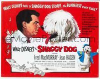 3d189 SHAGGY DOG TC '59 Disney, Fred MacMurray in the funniest sheep dog story ever told!