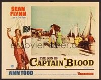 3d583 SON OF CAPTAIN BLOOD LC #6 '63 pirate Sean Flynn carrying his possessions in a trunk!