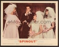 3d591 SPINOUT LC #7 '66 Elvis Presley with brides Diane McBain, Deborah Walley & Shelley Fabares!