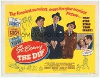 3d195 ST BENNY THE DIP TC '51 directed by Edgar Ulmer, Dick Haymes & Nina Foch!