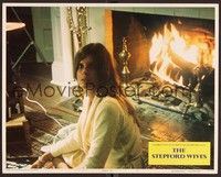 3d598 STEPFORD WIVES LC #5 '75 close up of Katharine Ross by fireplace, from Ira Levin's novel!