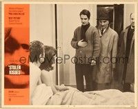 3d599 STOLEN KISSES LC #6 '68 Truffaut, Jean-Pierre Leaud walks in on Seyrig in bed w/other man!
