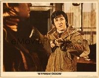 3d605 STRAW DOGS LC #1 '72 directed by Sam Peckinpah, Dustin Hoffman with glasses holding shotgun!
