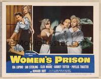 3d694 WOMEN'S PRISON LC '54 super sexy convict Cleo Moore & other prisoner threaten matron!