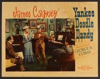 3d695 YANKEE DOODLE DANDY LC '42 James Cagney & Joan Leslie performing in producer's office!