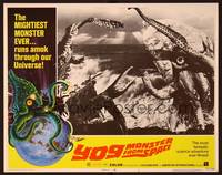 3d103 YOG: MONSTER FROM SPACE LC #1 '71 great close up of giant rubbery monsters at sea!