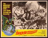3d106 YOG: MONSTER FROM SPACE LC #4 '71 great montage of rubbery monsters over terrified actors!