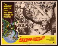 3d107 YOG: MONSTER FROM SPACE LC #5 '71 rubbery monster has guy caught in his tentacle!