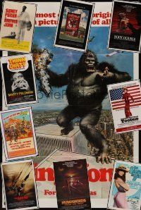 3e001 LOT OF 78 FOLDED ONE-SHEETS lot '60s-90s King Kong, Humanoids from Deep, Bronco Billy +more!