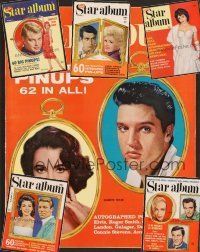 3e024 LOT OF 6 STAR ALBUM MAGAZINES lot '60-63 Elvis, Liz, Troy, Annette, Sandra, Purnell Roberts