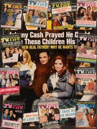 3e029 LOT OF 12 TV PICTURE LIFE MAGAZINES lot '70 - '71 Lawrence Welk, Johnny Cash, Lennons + more!