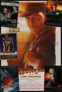 3e035 LOT OF 17 UNFOLDED ONE-SHEETS lot '74 - '96 Indiana Jones & the Last Crusade, Moderns + more!