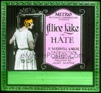 3e144 HATE glass slide '22 pretty showgirl Alice Lake loves two gamblers, but marries the DA!