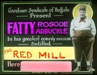 3e162 ROSCOE FATTY ARBUCKLE glass slide '20s in his greatest comedy success, great image!