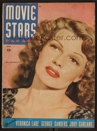 3e100 MOVIE STARS PARADE magazine April 1943 super close up of sexy Rita Hayworth!