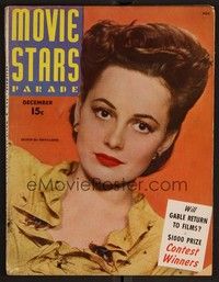 3e108 MOVIE STARS PARADE magazine December 1943 Olivia De Havilland from Government Girl!