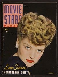 3e101 MOVIE STARS PARADE magazine May 1943 great sexy close portrait of Alexis Smith!