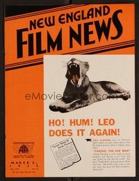 3e056 NEW ENGLAND FILM NEWS exhibitor magazine March 3, 1932 Kay Francis, Tom Mix in talking pics!