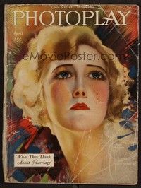 3e063 PHOTOPLAY magazine April 1921 fantastic art of pretty Mary MacLaren by Rolf Armstrong!